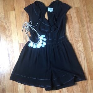 ANTHRO | Lexa Ruffle NYE romper by Elevenses